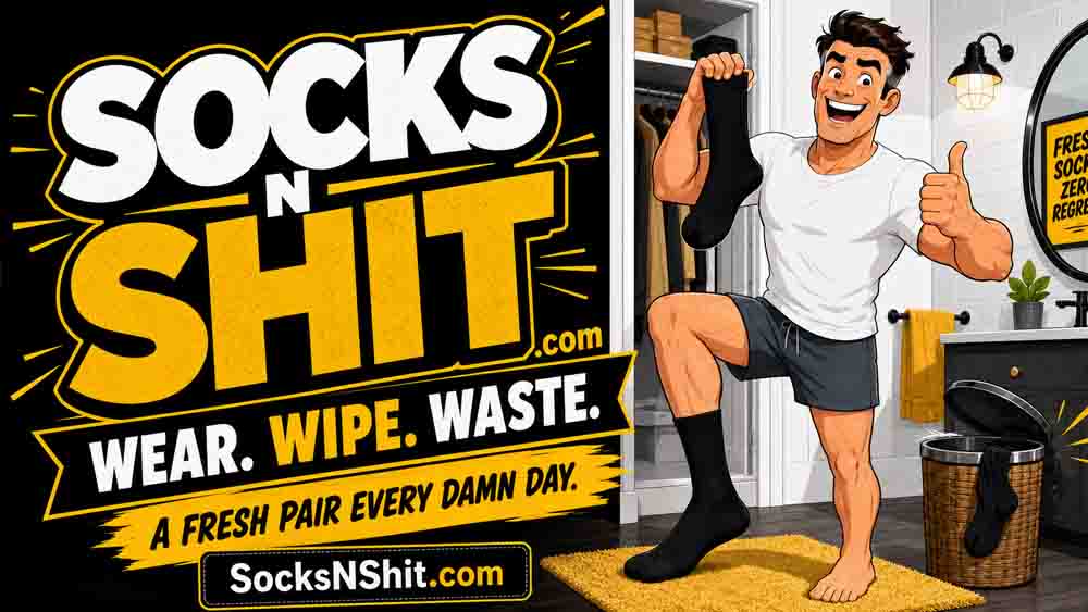 Funny Men’s Monthly Sock Subscription.